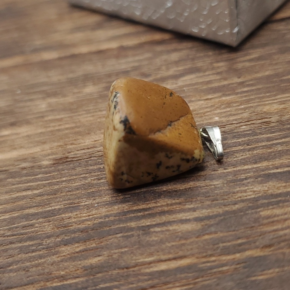 natural jasper stone earthy‎ necklace pendant